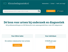 Tablet Screenshot of klinischediagnostiek.nl